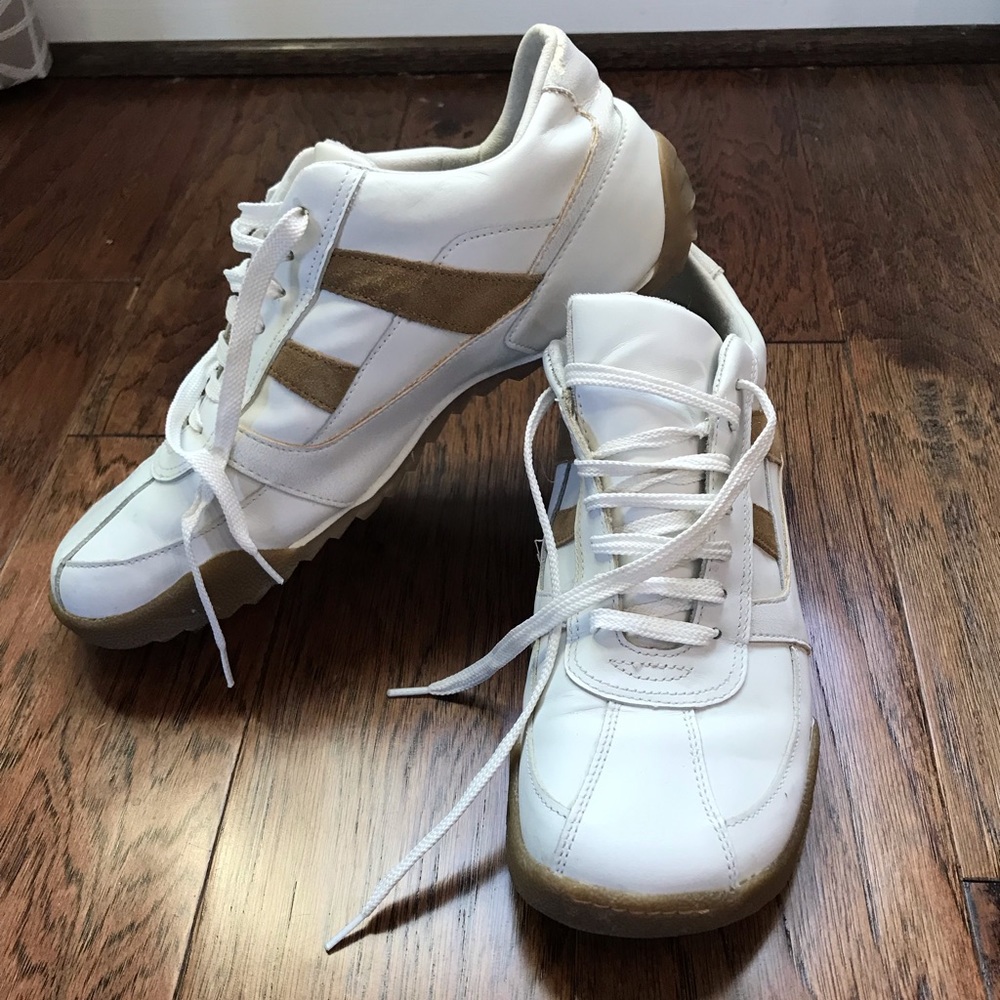 Y2K vintage White leather oxford’s shoes size 9.5 men’s